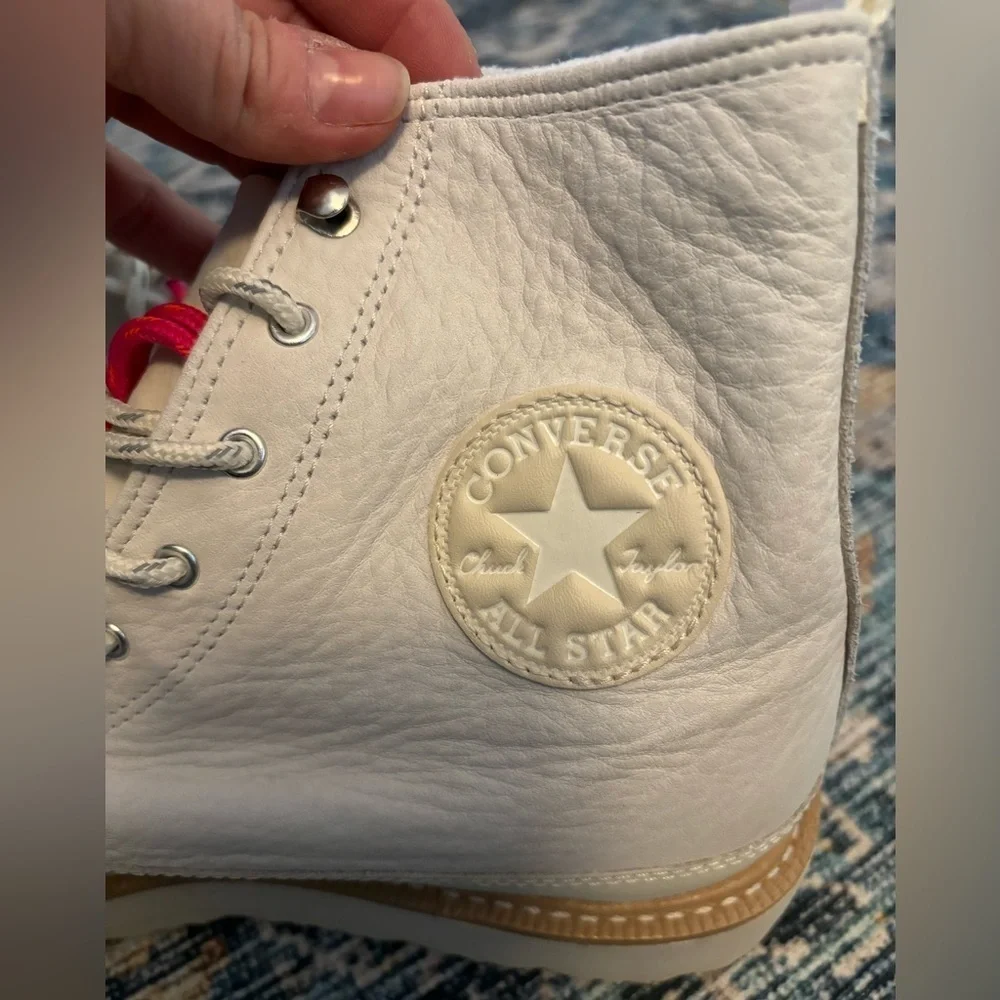 NEW Converse | Cream Pink Unisex Chuck Taylor‎ Crafted Boots Sz 8.5M/10W